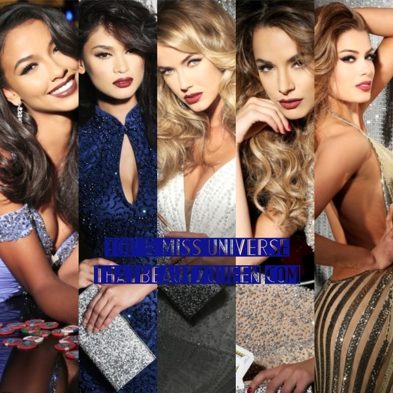 Miss Universe 2015 top 5 - USA, Philippines, France, Colombia and Australia