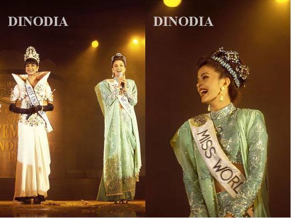 Sushmita Sen and Aishwarya Rai Bachan winner and first runner up at the 1995 Femina Miss India pageant which has become a lengendary moment in pageant