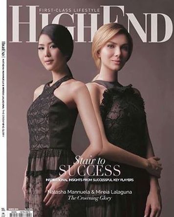 Miss World 2015 Mireia Lalaguna and Miss Indonesia, Natasha Mannuela on the cover of HighEnd  Magazine .