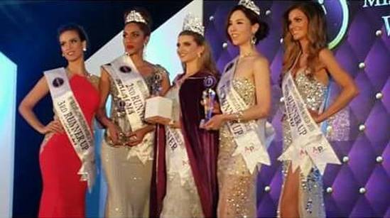 Miss Cosmopolitan World 2015 winners - Winner- NEW ZEALAND (Rachel Adele) 1st RU- KOREA (Monique Song) 2nd RU- MALAYSIA (Kohinoor Kaur) 3rd RU- CROATIA (Andrea Ankovic) 4th RU- ENGLAND (Rebecca Boggiano