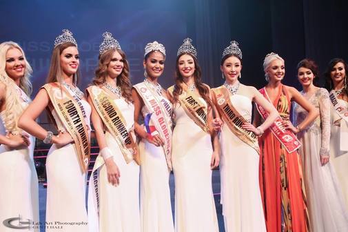 Miss Philippines Anne Lorraine Colis Winner of Miss Globe 2015 and her runners up