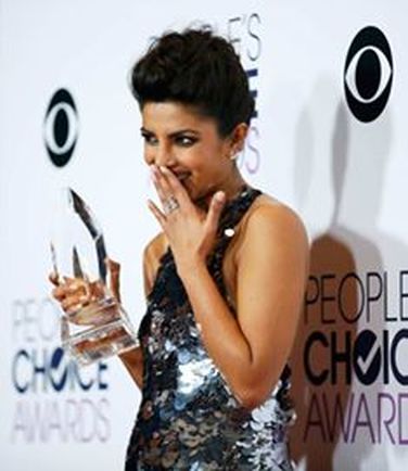 Chopra after winning the People's Choice Award for ABC hit series Quantico