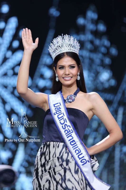 Chalita Suansane Miss Universe Thailand 2016 takes her first walk and victory wave