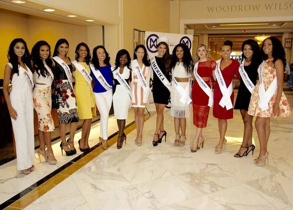 Some delegates of Miss World America 2016 currently in Washington D.C for the grand finale