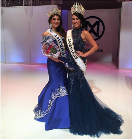 Winner Miss World America 2015, Victoria Mendoza  and Miss World America 2015, Elizabeth Safrit