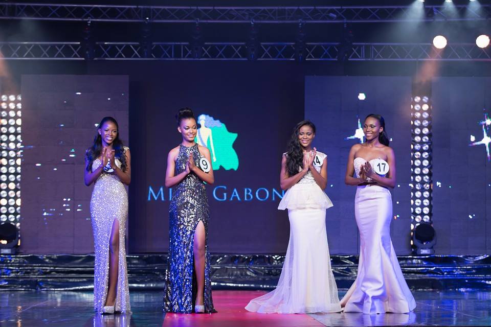 Miss Gabon 2015 final four: PITTY Christine, Reine Ngotala, OYANE Desy and OUMAROU Adama
