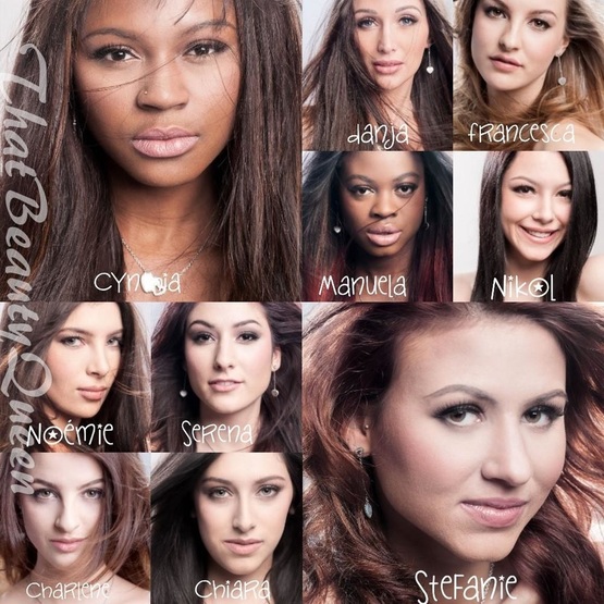 Delegates of Miss Earth Schweiz 2016