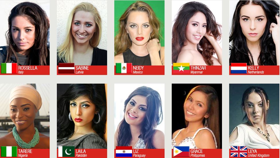 Miss Progress International 2015 contestants