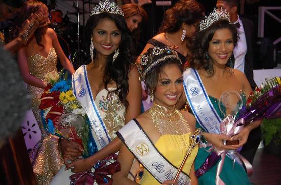 Miss World Trinidad and Tobago 2015 and her runners up