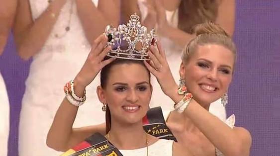 Lena Bröder ,  Miss Germany 2016 crowned by outgoing queen