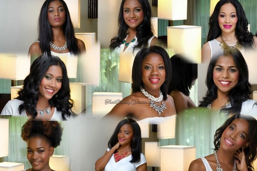 Tropical Beauties of Miss Suriname 2015