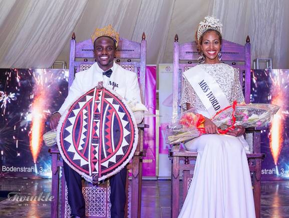 Mr. & Miss World Kenya 2016, Roshanara Ebrahim from Nairobi & Kevin Owiti from Siaya