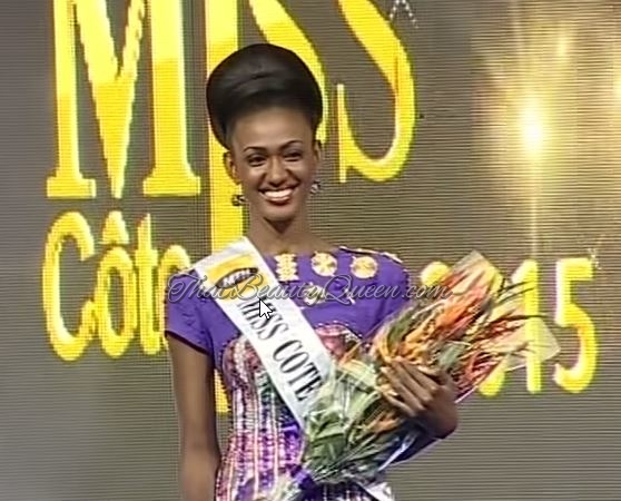 The winner of Miss Cote  D'voire 2015 , Andréa Kakou N'guessan
