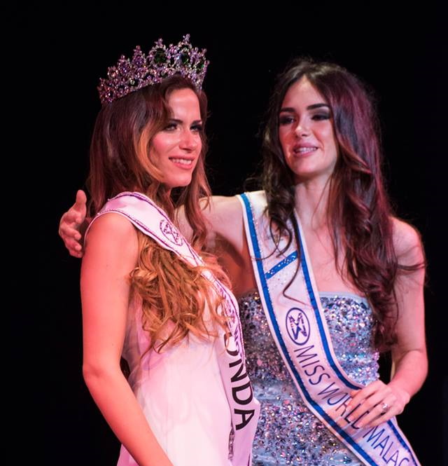 Mary Ruiz, Miss World Malaga 2015 with Miss World Malaga 2014