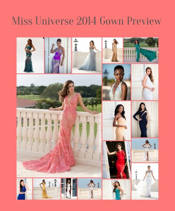 Nick Verreos: SASHES AND TIARAS.....Miss Universe 2014 Gown Portraits: The  Good Gowns!