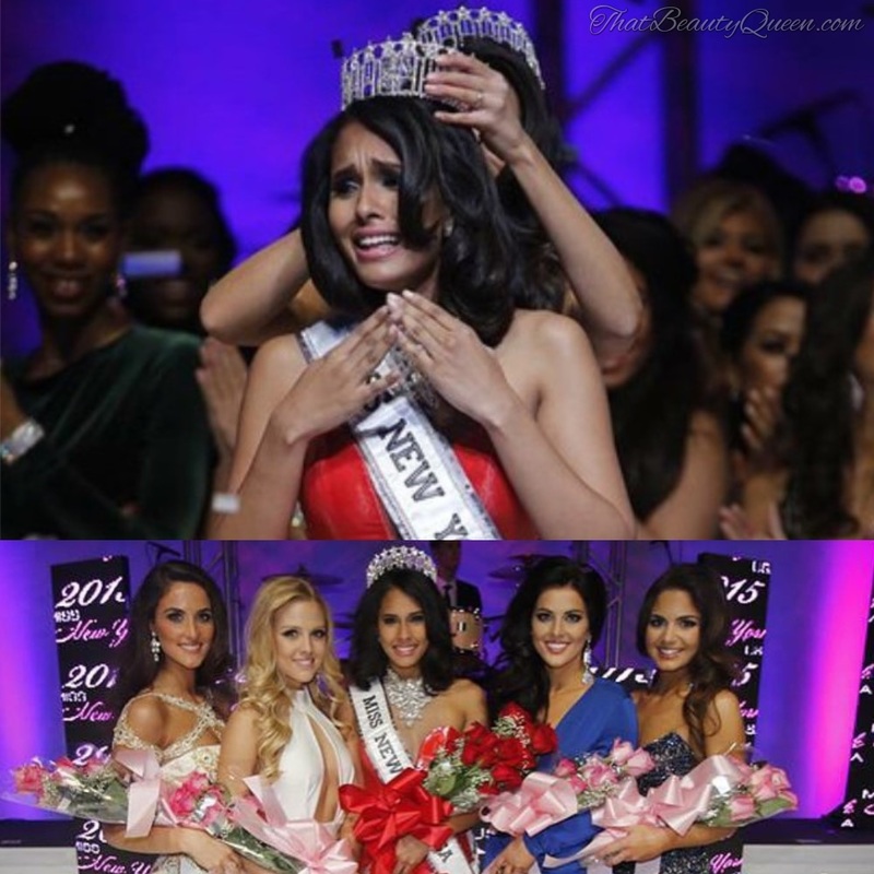 Thatiana Diaz Miss New York USA 2015 during her crowning moment