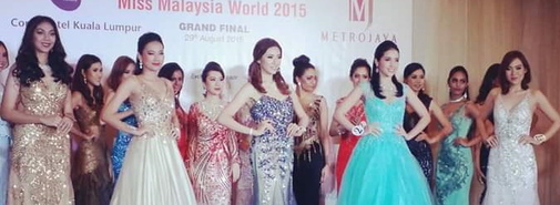 Winner Miss Malaysia World 2015‬ Brynn Lovett; 1st runner-up: Serene Chai 2nd runner-up: Melinda Lee 3rd runner-up: Catherine Chow 4th runner-up: Natasha Aprilla