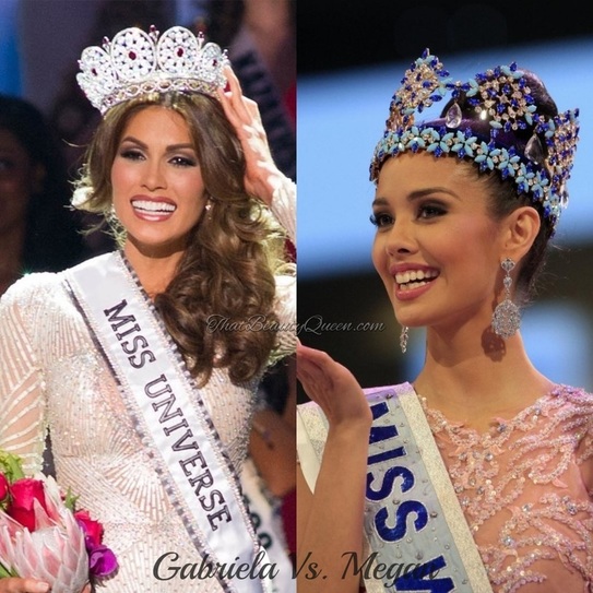 Gabriela Isler Mis Universe 2013 and Megan Young  Miss World 2013