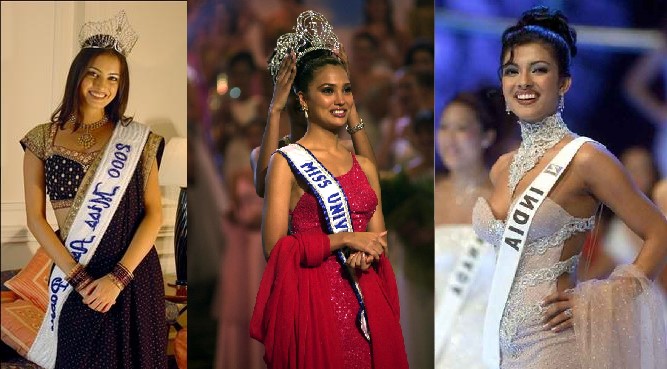 ted. Miss World , Priyanka Chopra, Miss Universe,  Lara Dutta and Dia Mirza, Miss Asia Pacific