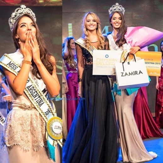 Daniela Miron - Miss World Argentina 2015 and her runner up