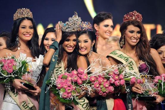 Nicole Estelle Faria after her victorious win as Miss Earth 2010