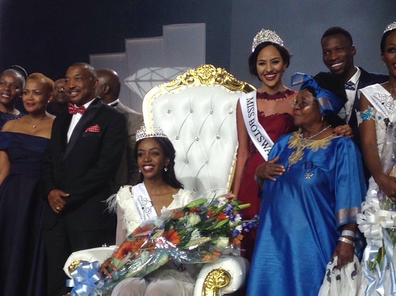 Thata Kenosi  with Miss Botswana 2015 Seneo Mabengano